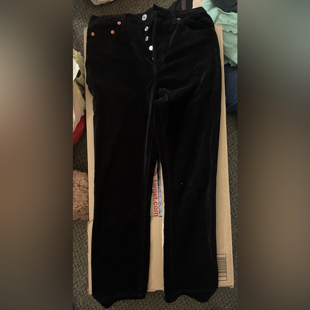 Redone velvet straight leg 27